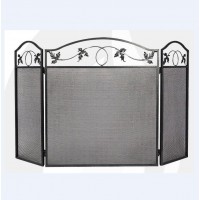 mesh fireplace screen/ fireplace safely frame/3 Fold screen