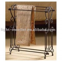 wrought iron blanket rack