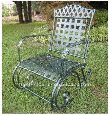 wrought iron double rocking chair LMRC-51005