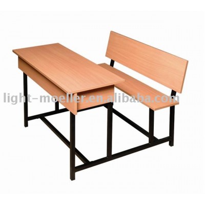 double student desk and chair