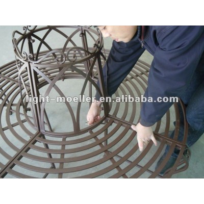 wrought iron round tree seat LMRTS-12P03