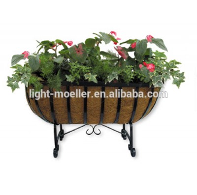 wrought iron garden planter