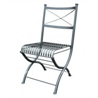 wrought iron folding chair