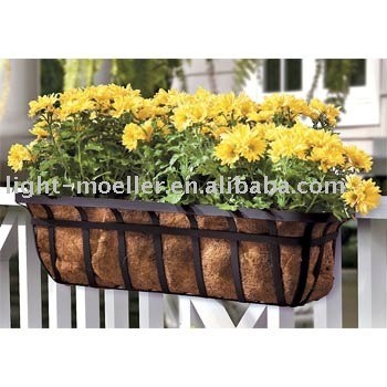 wrought iron planter