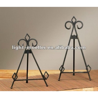 wrought iron tabletop easel