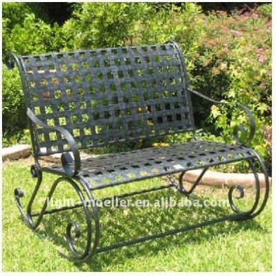 wrought iron double rocking chair LMRC-51000B