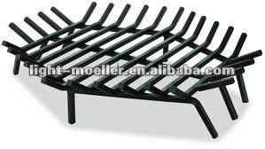 powder coated fireplace grate