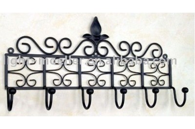 wrought iron coat rack